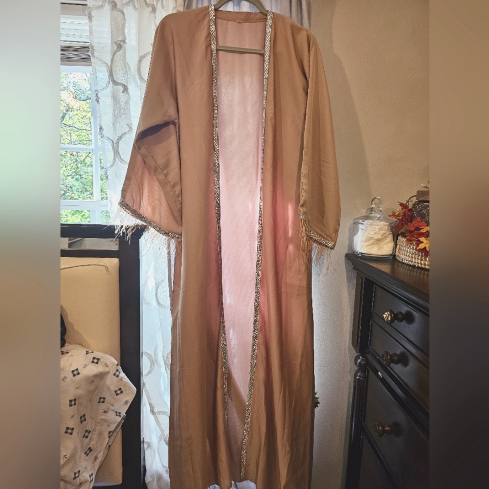 Elegant Tan Abaya From Duabi